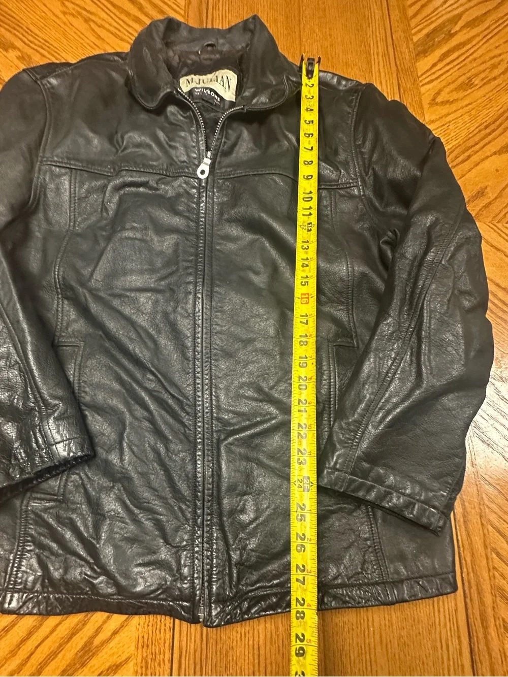 M. Julian Wilsons Leather The Leather Experts Jacket Mens Size Medium Black